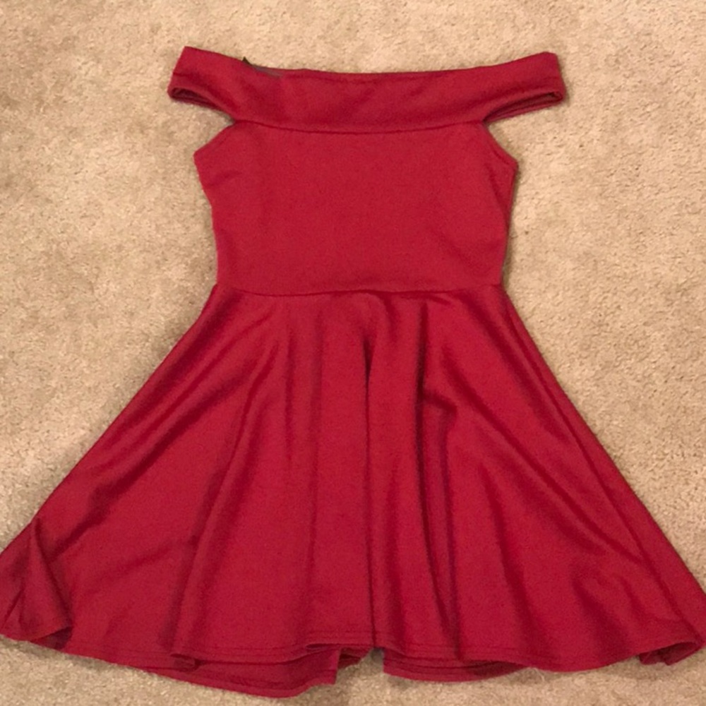 Off the shoulder boohoo dress